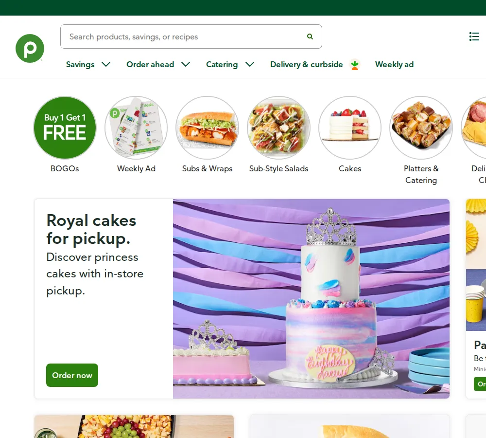 Publix — website screenshot